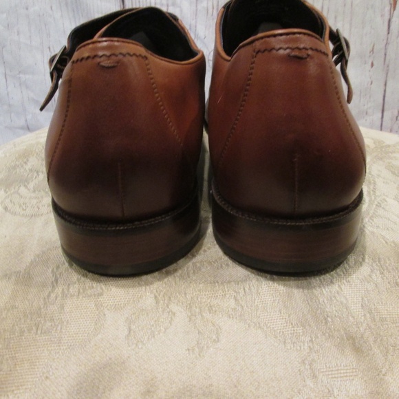new COLE HAAN men\'s Warner Grand British tan Leather Monk Strap shoe Sz 13M main image 13
